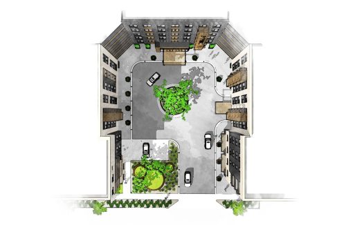 Auto Court Overhead View